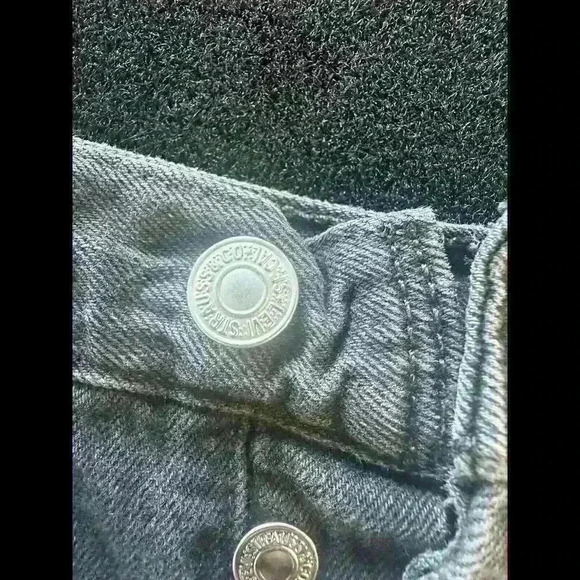 Vintage 90s Levis 501xx Womens 26 Thrashed Button Fly Cut Off Denim Shorts USA - Picture 2 of 9